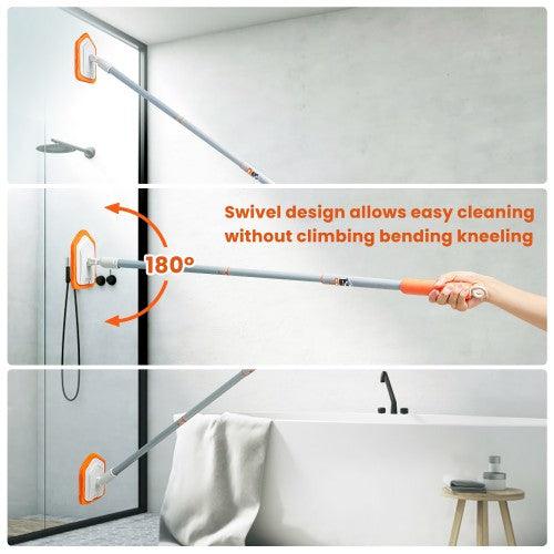 MATCC 42'' Shower Cleaner Tub and Tile Scrubber with Extendable Long Handle for Bath Tub Shower - Toytexx MATCC 42'' Shower Cleaner Tub and Tile Scrubber with Extendable Long Handle for Bath Tub Shower - Toytexx